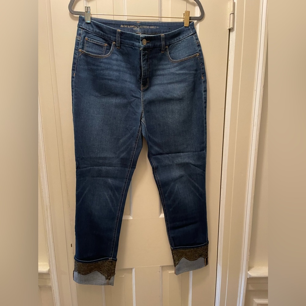 Chicos like brand new embellished jeans